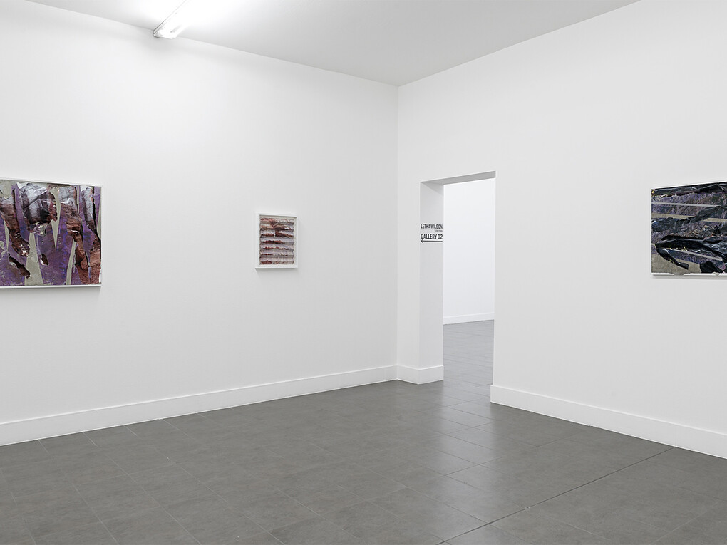 Installation views of the exhibition "Letha Wilson. Terra Firma" at Brand New Gallery, Milan
