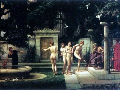 Edward John Poynter,_ A visit to Aesclepius_  
