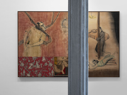 Anju Dodiya, The geometry of ash, exhibition view. Courtesy of Chemould