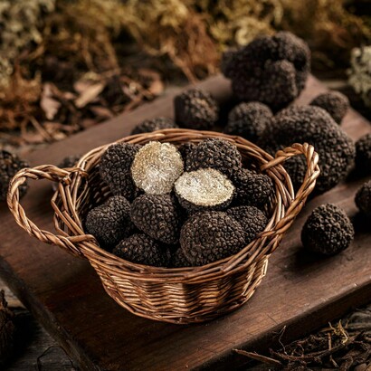 L'intricato e affascinante disegno della struttura interna di un tartufo, simbolo di qualità e sapore intenso