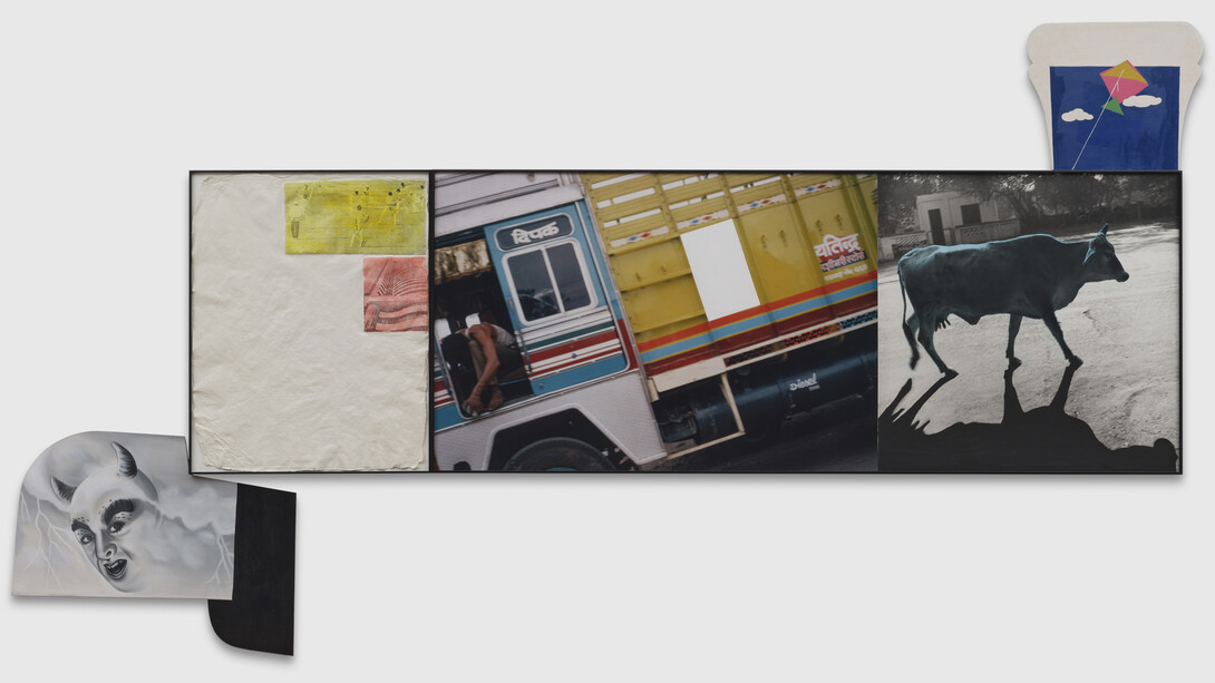 John Baldessari, Truck (with white intrusion), Cow (blue), 1992. Courtesy of Sprüth Magers Gallery