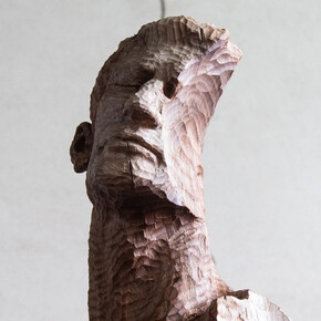 Upside down, artwork in exhibition. Courtesy of Leila Heller Gallery