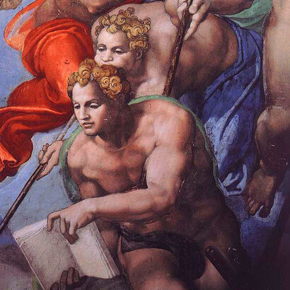 Michelangelo Buonarroti, Giudizio Universale, dettaglio