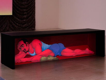 Julien Ceccaldi, Adult theater, vista de exhibición. Cortesía del MoMA PS1