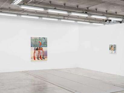 Janet Werner, Hell and happiness, vue de l'exposition. Avec l'aimable autorisation de la galerie Almine Rech