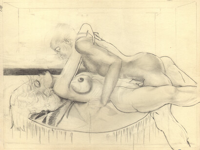 William Crawford, ohne Titel, 1990's, (WCr/P 263), pencil on paper, 21.5 x 28 cm, Courtesy Galerie Susanne Zander / Delmes & Zander