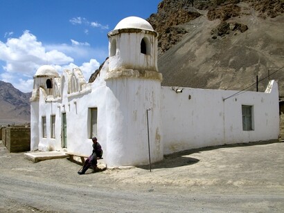 La vecchia moschea di Murgab, principale centro nella regione del Pamir
