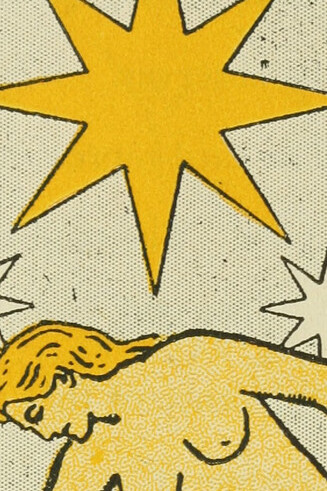 "La estrella", en "Manual ilustrado del tarot", Lauron William de Laurence, 1918