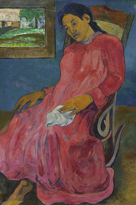 Paul Gauguin, French (1848-1903). Faaturuma (Melancholic), 1891. Oil on canvas, 37 x 26 7/8 inches. Purchase: William Rockhill Nelson Trust, 38-5.