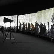 William Kentridge, More sweetly play the dance, exhibition view. Courtesy of Museo Picasso Málaga