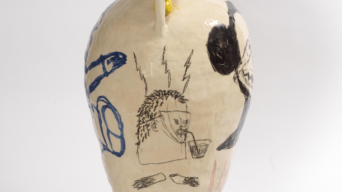 Dimitris Neveskiotis, It wasn't meant to last, and yet it found a way to remain (detail), 2026. Courtesy of the artist and Kalfayan Galleries