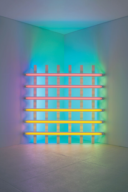 Dan Flavin, untitled (in honor of Harold Joachim) 3 (1977), © 2015 Stephen FlavinArtists Rights Society (ARS), New York; courtesy of David Zwirner, New York, London