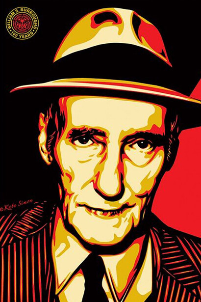 Ilustración para conmemorar el centenario del nacimineto de William Burroughs