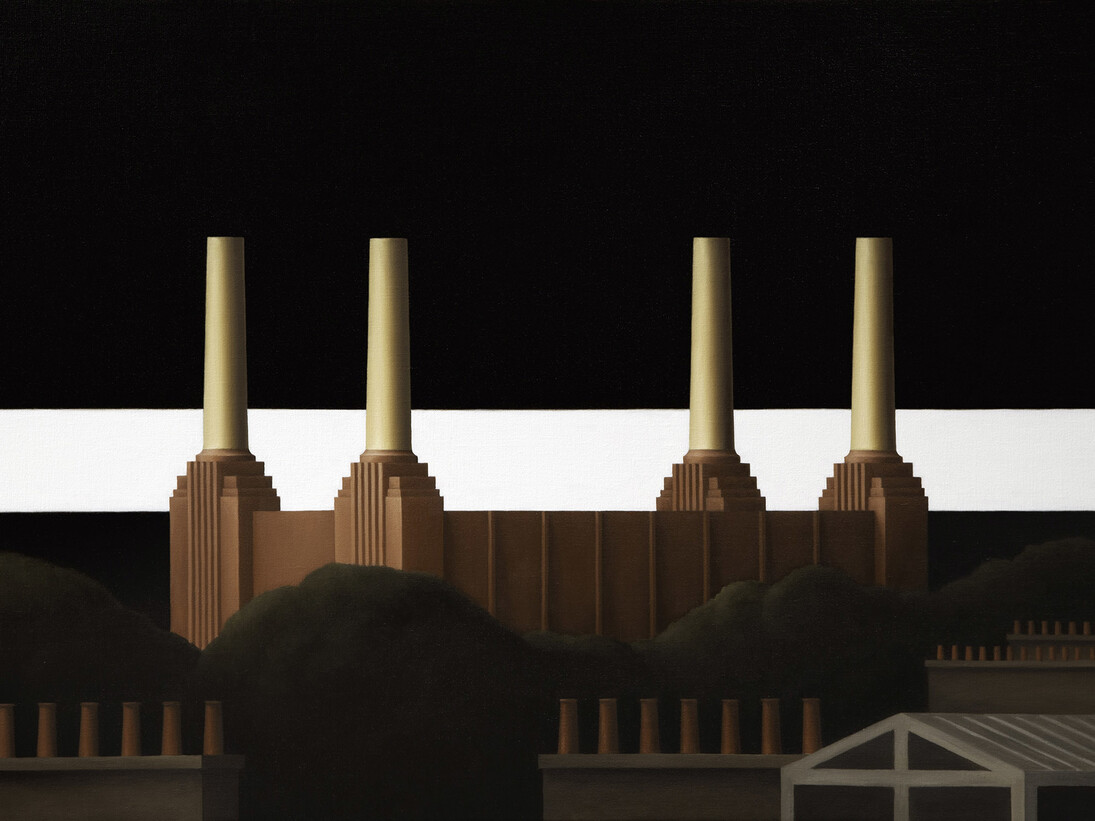 Renny Tait, Battersea, 2014, Oil on linen, 61 x 91 cm, 24 1/8 x 35 7/8 in, Courtesy of Flowers Gallery - New York. Copyright © the Artist