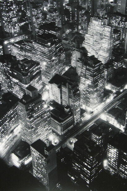 Nightview, New York, 1932 © Berenice Abbott/Commerce Graphics/Getty Images. Courtesy of Howard Greenberg Gallery, New York