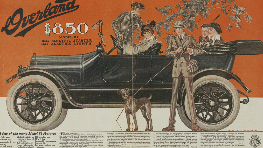 Overland advertisement from the collection of Glen Faulman.