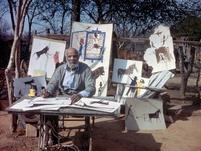 Bill Traylor, Photograph by Horace Perry, Courtesy Alabama State Council on the Arts