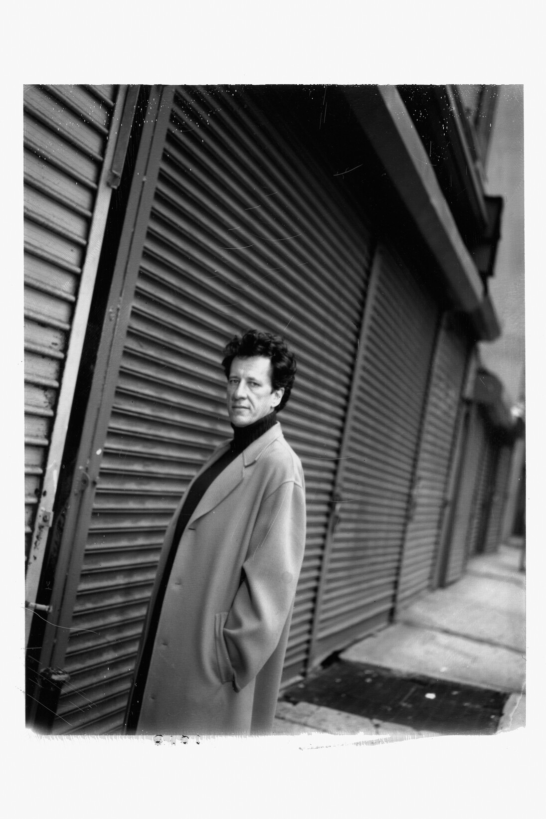 Geoffrey Rush, Rafael Fuchs, 1997, USA, Unique Black and White Polaroid. Edition/Set: 1/1, 4.5x3.25 inches, Signed on verso