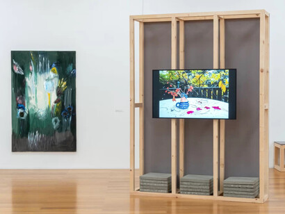 Evi Kliemand, Übers wasser gehen, ausstellungsansicht. Mit freundlicher genehmigung des Kunstmuseums Liechtenstein und der Hilti Art Foundation