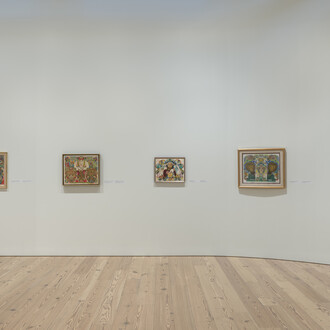 The lost world: the art of Minnie Evans, vista de exhibición. Cortesía del Whitney Museum of American Art