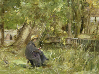 Alexander Ignatius Roche, Early Autumn, Grez, oil on canvas laid on board © The Fleming Wyfold Art Foundation