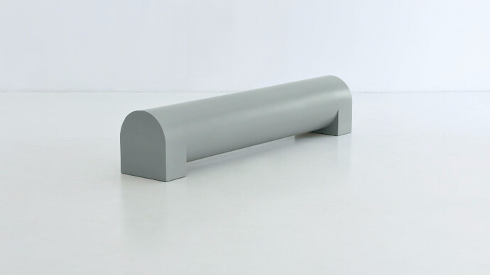 Cylindrical Bench, Gregor Jenkin Studio.Credit Peter Maltbie
