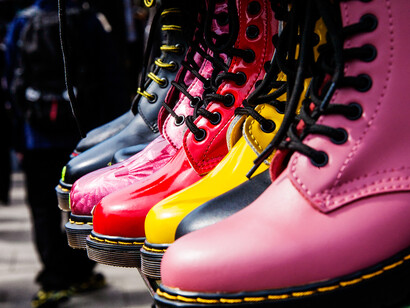 Londres. Tienda de zapatos en Camden Town