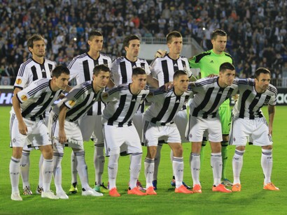 I Membri della squadra Partizan, Belgrado, Serbia