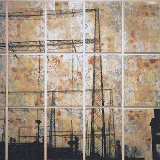 Manuel Felisi, Senza titolo, 2015, tecnica mista su tela, 112 x 161 cm
