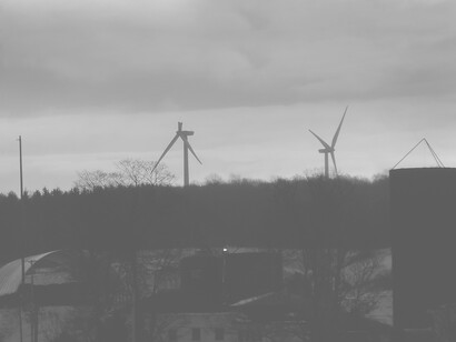 Blade thrown off of a wind turbine, Wyoming County, New York, 2014 © Rich Davenport