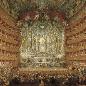 The Musical Performance in the Teatro Argentina in Honor of the Marriage of the Dauphin, 1747, Giovanni Paolo Panini, oil on canvas. Musée du Louvre, Département des Peintures. Image © RMN-Grand Palais / Art Resource, NY