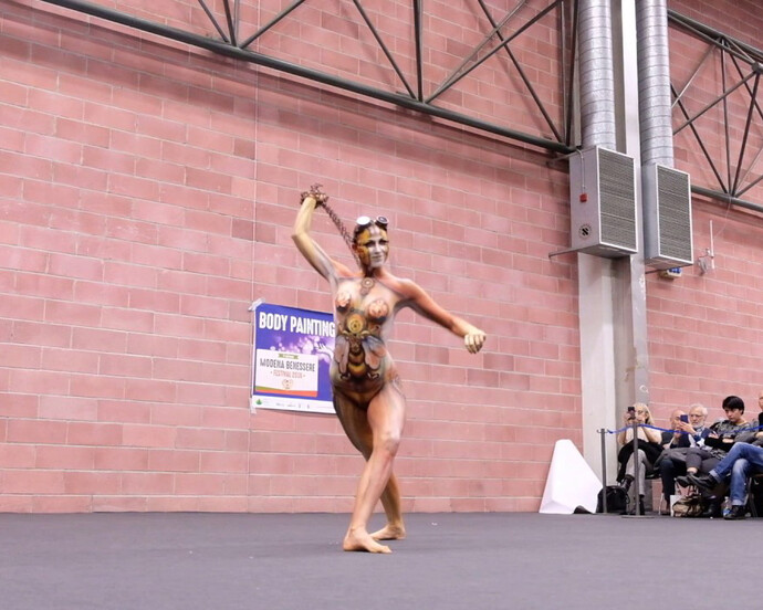 Body painting contest. Courtesy of Modena Fiere