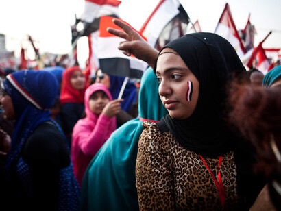 Manifestación por los derechos de la mujer en Palestina