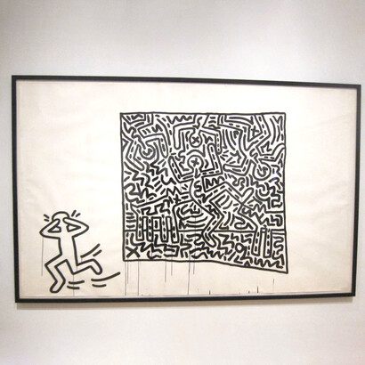 Brooklyn Museum, New York US: Keith Haring: 1978–1982, on view from March 16 to July 8, 2012, Keith Haring: 1978–1982 was the first large-scale exhibition dedicated to exploring the artist’s early career. The exhibition was presented in the Morris A. and Meyer Schapiro Wing of the Brooklyn Museum and focused on Haring’s formative years and the development of his distinctive visual language