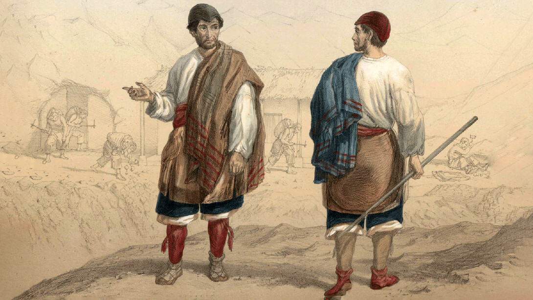 Claudio Gay, Mineros en Chile en el siglo XIX, 1854