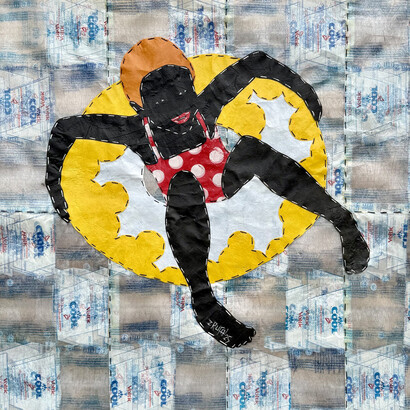 Rufai Zakari, Let's swim 1 (detail), 2025. Courtesy of Contemporary Art Matters