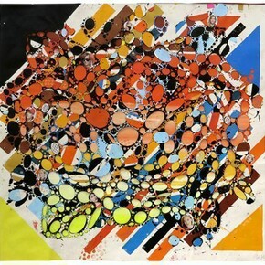 Reed Anderson, Looking Good Lady, 2014, Acrylic and collage on cut paper, 40.5 x 38.75 inches