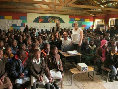 Kids during a class