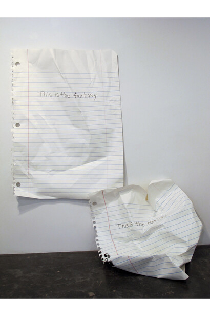 Michael Scoggins, The Fantasy, The Reality, 2014, graphite, colored pencil on paper, 67”X102” (overall; installation dimensions variable)