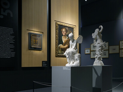Psiche allo specchio. Omnia vincit amor, vista della mostra. Per gentile concessione de La Galleria BPER 
