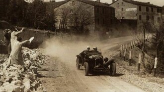 Alfa Romeo 1750 in gara nel 1929