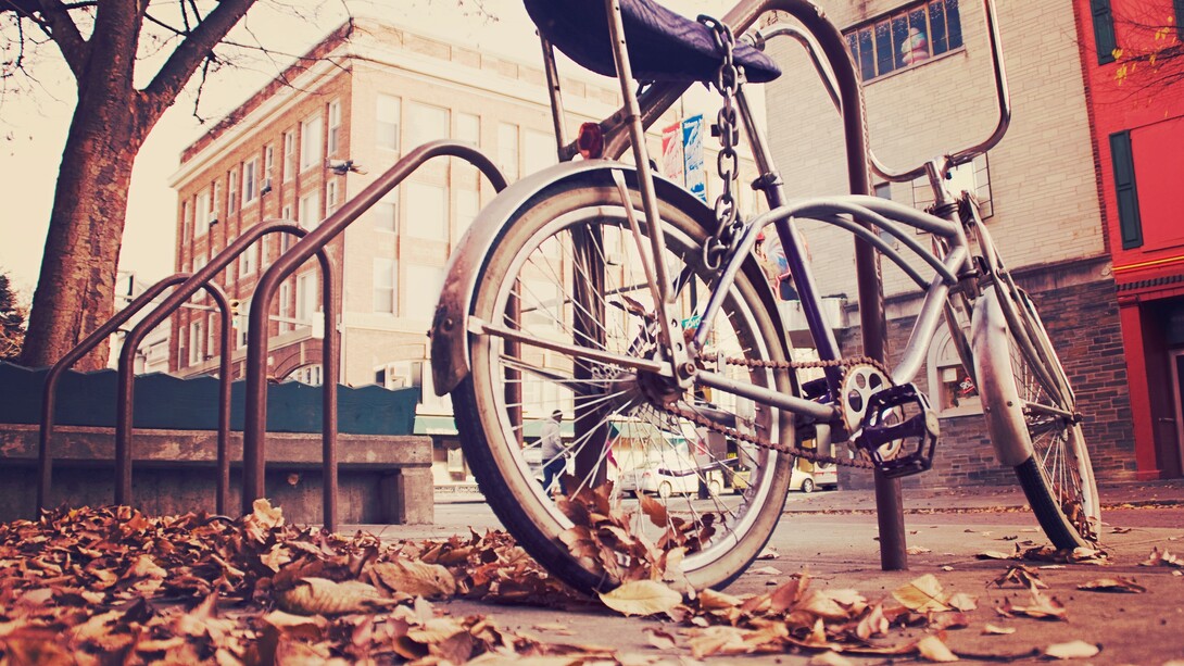 Modelo antiguo de bicicleta
