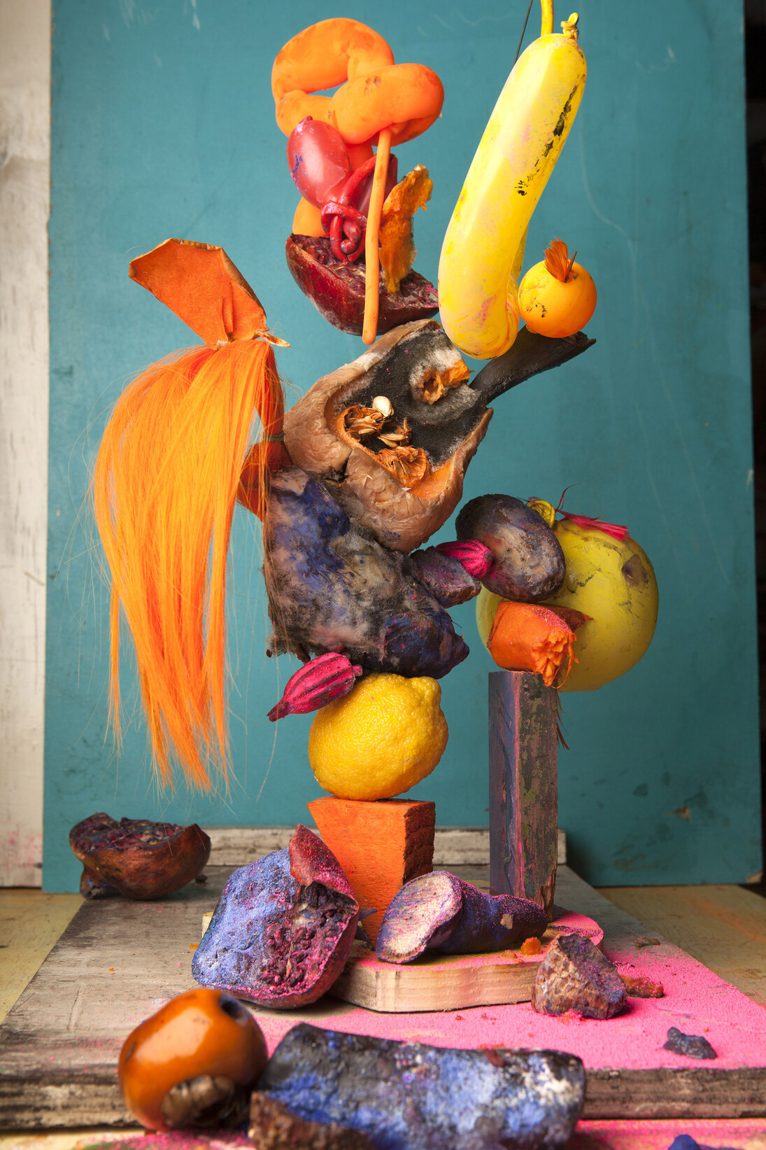 Lorenzo Vitturi, Hairy orange, yellow balloons and rotten camote #2, from the series Dalston Anatomy, 2013, © Lorenzo Vitturi, Courtesy of the artist