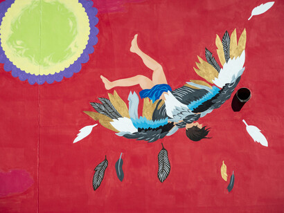 Manik Raj Nakra, Man who fell to Earth, exhibition view. Courtesy of The Contemporary Austin