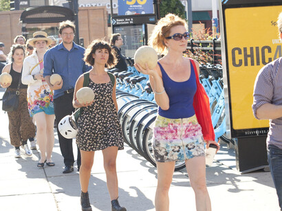 Hannah Barco, We’ll Meet You There (The Promenade of Cantaloupe), 2013.