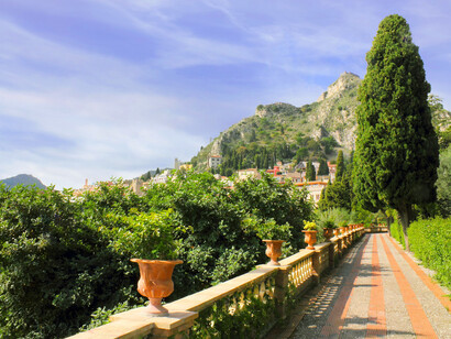 Taormina, Sicilia, giardino monumentale