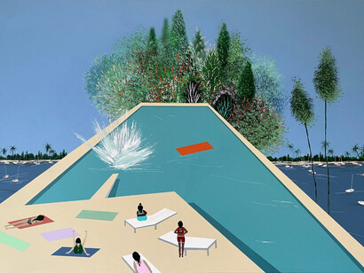 Sandra Strele, Another splash. Courtesy of Maybaum Gallery