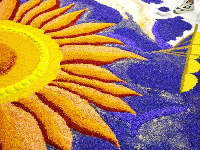Una creazione dell'Infiorata