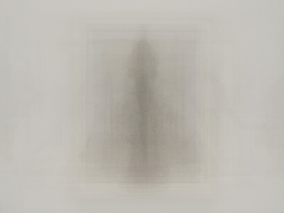 Martin Désilets, Matière noire 35 (detail). Courtesy of Galerie Bigaignon