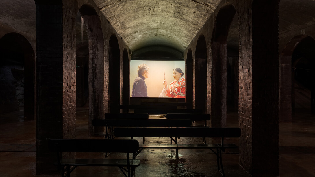 Marina Abramović, Seven deaths, exhibition view. Courtesy of Cisternerne 